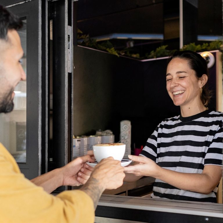 happy barista