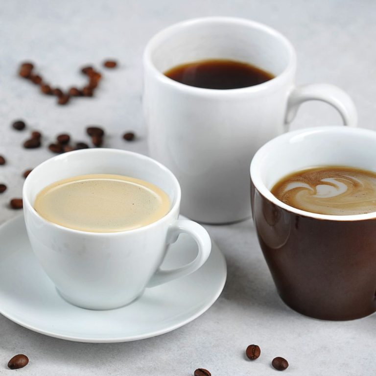 multiple styles of coffee