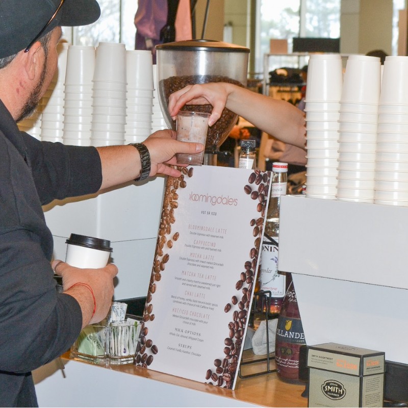 coffee catering custom event bloomingdales